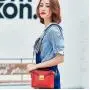 2019 New Messenger Bag Female Cowhide Casual Retro Handbag Fashion Wild Bucket Bag