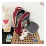 HR763 School Boys' and Girls' Backpack Travel Fresh Shoulder Bag Laptop Backpack Contrasting Colors Letters Students' Schoolbag