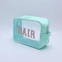 Keymay Custom Embroidery S M L XL Toiletry Bag Set Waterproof Handle Portable Zipper Letters Cosmetic Organizer Clear Makeup Bag