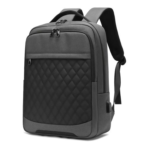 Wholesale Oxford cloth backpack in stock men's USB charging computer bag large capacity business commuting backpack