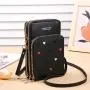 2024 New Small Mini Single Shoulder Crossbody Bag Mobile Phone Bag Touch screen Zipper Wallet Fashion Mobile Phone Messenger Bag