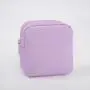 RTS Hot Pink Small Waterproof Glitter Chenille Letter Patches Fashion Durable Custom Women Girl Travel Cosmetic Makeup Bag