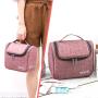 2024 Custom Large Hanging Cosmetic Bag Organizer Beauty Makeup Wash Cases Travel Necessary Toiletry Tools Storage Women