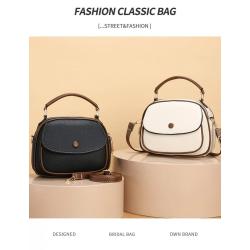 ZR701 Women's Bags New Fashion PU Leather Girl Lovely Small Square Bag Simple Zipper Shoulder Crossbody Phone Bag Female Party