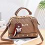 CCF577 Plaid Handbag Shoulder Diamonds Womens Handbags Korean Portable Handbag