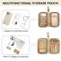 LOVEVOOK Quilted Design Laptop Bags for Women 15.6 in Waterproof Work Tote Bag with Clutch Travel Business Shoulder Bag Handbag