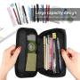Gelory School Office Portable Pencil Pouch Large Capacity Students Stationery Pouch Pencil Holder Desk Organizer