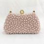 Fashion New Design Solid Color Pearl Beaded Evening Clutch Bag Wedding Evening Party For Woman