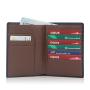 Wholesale Custom Leather Travel Passport Holder RFID Leather Bifold  Passport Holder
