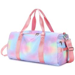 Gelory Sports Gym Bag Sport Gym Bag Women Travel with Shoe Compartment Wet Pocket Sports Duffels Gym Bag Outdoor Totes