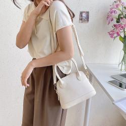 2024 New Japanese Fashion Women Hand Bag Design Handbag PU Splicing Single Shoulder Crossbody Bag Leisure Canvas Shell Bag