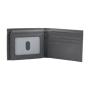 Bifold Wallet With Flap ID Window Top Grain Leather Wallet for Men RFID Blocking Leather Billfold