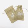 Hot Sale Jute Bag For Agriculture Custom Logo Printed Burlap Gift Jute Pouch Soap Packaging Natural Drawstring Hemp Bag