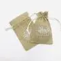 Hot Sale Jute Bag For Agriculture Custom Logo Printed Burlap Gift Jute Pouch Soap Packaging Natural Drawstring Hemp Bag