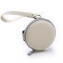 SN045 Custom Logo Printed Sunglasses Case Folding Small Round Glasses Case Portable Headphone Jewelry Bag