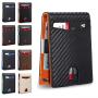 Minimalist Small Leather Bifold Men's Front Pocket Wallet Gift Slim Money Clip Wallets For Men RFID Blocking 12 Card Holder Box