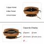 2024 new women's small crossbody bag women's PU leather shoulder handbag multi-pocket purse 2 kits