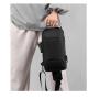 HR154 Hot Sale Simple Men's Nylon Lock Bag USB Charge Vertical Square Shape Travel Chest Bag Fashion Shoulder Messenger Bag