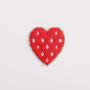 Factory Direct Sales Fashion Cute Adhesive Stick On Glitter Custom Designer Heart Chenille Christmas Patches