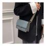 ZR340 2023 Spring New Korean Small Crossbody Small Square Bag Hong Kong Style One Shoulder Broadband Women's Bag