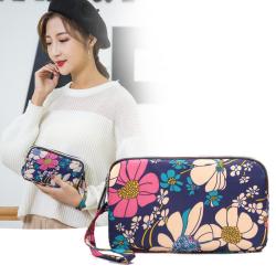 Factory direct sale Korean version nylon floral mobile phone coin purse mommy handbag