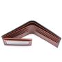 Trifold leather wallet high quality wallet gift full grain croco leather men wallet