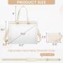 LOVEVOOK Fashion Design Canvas+PU Leather Large Business Work Office Handbags Ladies Custom Logo Laptop Tote Bags for Women 15.6