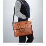 KBW100 New Business Leisure Bag PU High Quality Horizontal Briefcase Shoulder Crossbody Large Capacity Travel Men Handbags