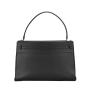 Korea Style Casual Ladies Handbags Custom Classic Black Pu Leather Hand Bag For Luxury Women