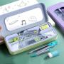 7-Piece Set Student Specific Compasses and Rulers Primary School Prize Gifts Learning Supplies Funny Stationery Set
