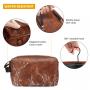 Lovevook 2022 Wash Bag with Wet Dry Compartment PU Vegan Leather Men's Cosmetic Bag Multifunction Large Men Travel Toiletry Bag