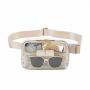 Custom Stadium Approved Women Men Tpu PVC Fanny Pack Crossbody Pouch Waist Bag 1L Clear Belt Bag with Metal Logo
