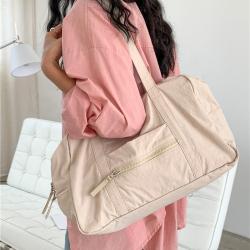 2024 new casual multi-pocket large capacity South Korean Tote bag girl class nylon single shoulder bag