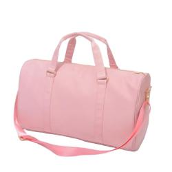 Keymay Custom Logo Nylon Gym Duffle Women Men Weekender Overnight Pink Blue Duffel Hand Bags Carry On Traveler Bag Travel Bag