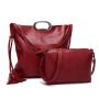 Cheap promotion stock lady handbag Mother's package pu leather tassel bag
