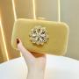 New arrival evening handbag diamond suede inlay clutch bag women party purse handbag clutch evening bags
