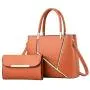 High Quality bolsos de mujer Totebag Clutch Mini Purse 2 Pcs Set Custom Leather Bag Handbag For Women