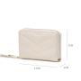 2024 Custom Fashion Stylish Pu Vegan Leather Purse Ladies Stitching Pattern Cross Body Wallet Bag With Card Holder