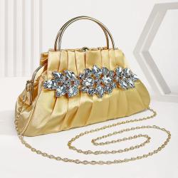 Wholesale Ladies Designer Bags For Party Vintage Pleated Luxury Shoulder Bag Diamond Famous Brands Designer Bolsas Para Mujer