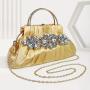 Wholesale Ladies Designer Bags For Party Vintage Pleated Luxury Shoulder Bag Diamond Famous Brands Designer Bolsas Para Mujer