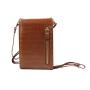 Hot sale crossbody phone bag leather cell phone wallet purse for ladies