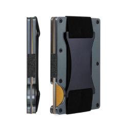 Carbon fiber money clip, aluminium alloy bank card clip,  multi-functional metal wallet clip card holder and card sleeve