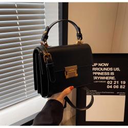 Trend women small square bag ladies purse and handbags brown leather shoulder crossbody bag handbags for women