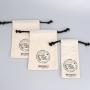 High Quality Organic Cotton Muslin Drawstring Bag Candle Gift Amulet Packaging Cotton Pouch