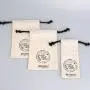 High Quality Organic Cotton Muslin Drawstring Bag Candle Gift Amulet Packaging Cotton Pouch