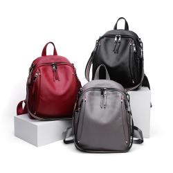 2024 high quality leather backpack for  Women fashion Backpack in factory wholesales lightly nylon bags for girl
