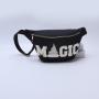 Keymay High Quality Personalized Chenille Patches Large Capacity Waterproof Nylon Sports Running Waist Pack Fanny Bag Waist Bags