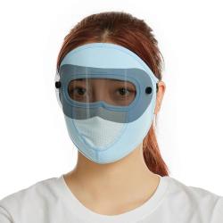 DC020 Summer Breathable Ice Silk Sunscreen Mask Lady Neck Protection Hanging Ear Sunscreen Face Mask Outdoor Sports Mask