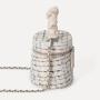2024 Custom Worsted Barrel Handbags For Women Ladies Bags With Wrinkle Handle