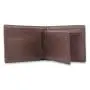 Top grain genuine leather men's two in one wallet